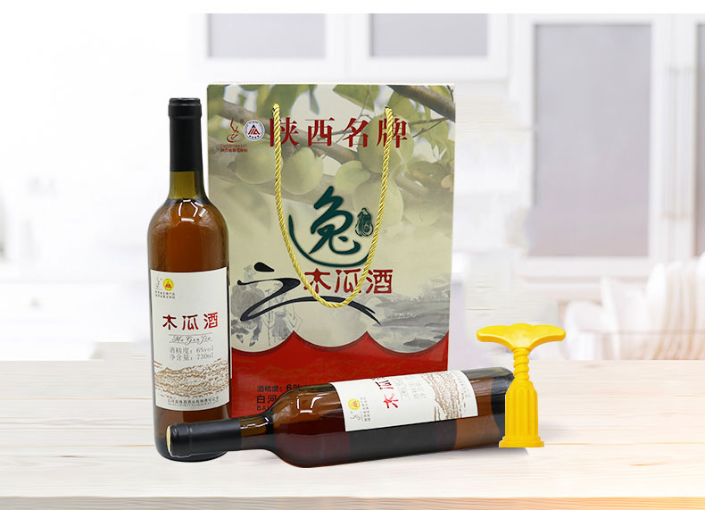 陕西安康特产 白河逸牌木瓜酒 低度果味酒 6度730ml/瓶 团圆小酌 - 图2