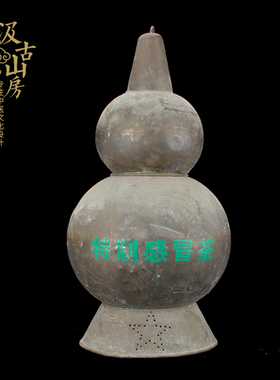 超大铜葫芦中医药老物中医馆摆件