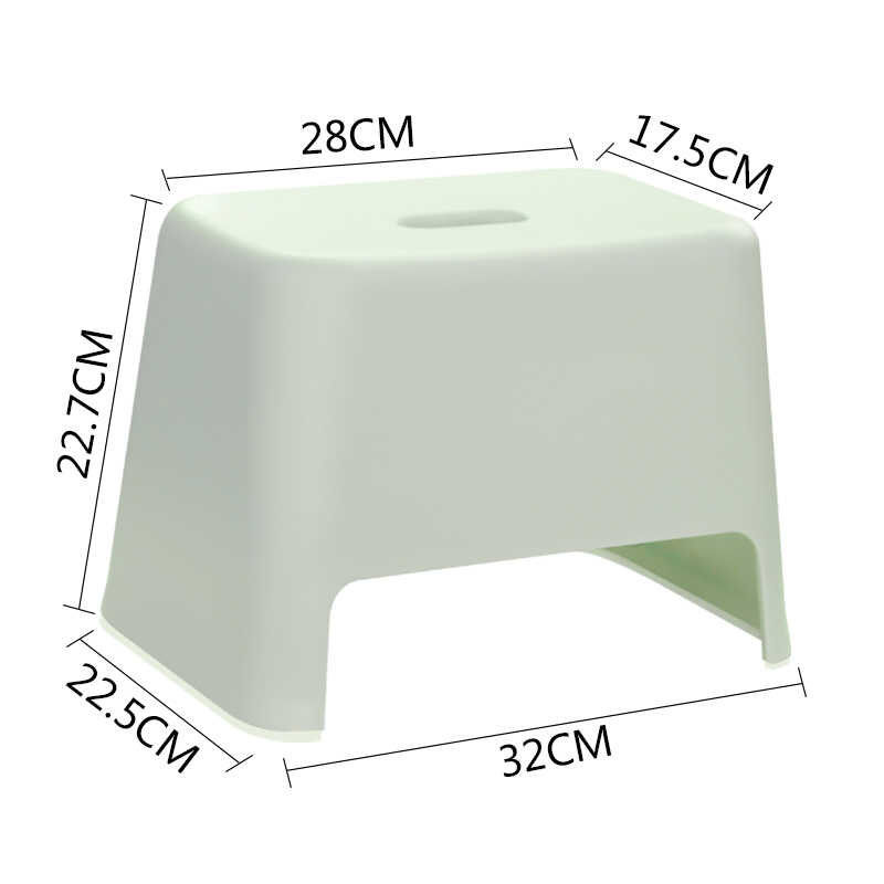 日本加厚塑料小矮凳子浴室防滑凳家用换鞋方凳儿童洗澡洗手小板凳 - 图3