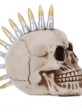 树脂骷髅头摆件万圣节工艺品