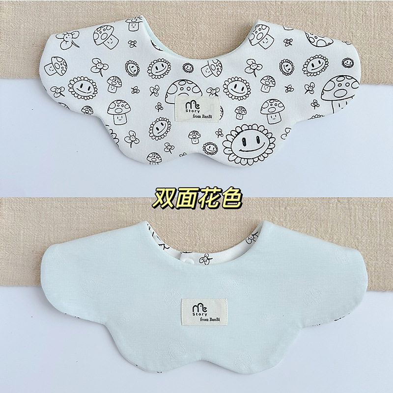 stroy韩版春秋秋季宝宝棉质围嘴婴儿口水巾百搭双面兜围兜0-2岁,淘宝优惠券,粉丝福利购,淘宝优惠卷