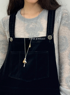 AnnieJewelry金银拼色大蒜毛衣链