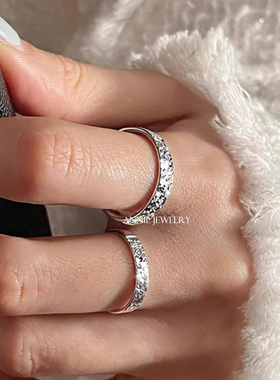 AnnieJewelry925银碎冰冰戒指