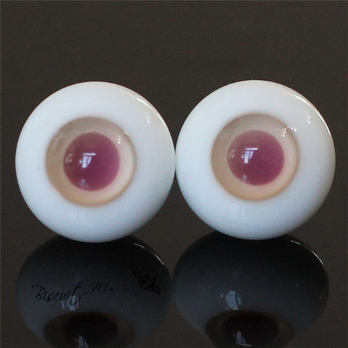 BJD娃娃眼睛橘橙1/4分娃12mm14mm浅橘粉1/6分哇精灵彩瞳玻璃眼球 - 图3