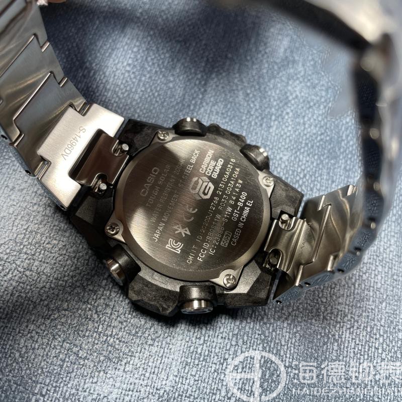 卡西欧 G-SHOCK太阳能蓝牙防水运动手表指针式石英GST-B400AD-1A4 - 图2