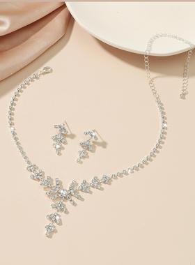 小红书热销爆款耳环项链两件套女