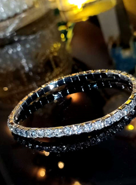 一条价铜镶嵌水钻两条戴更好看