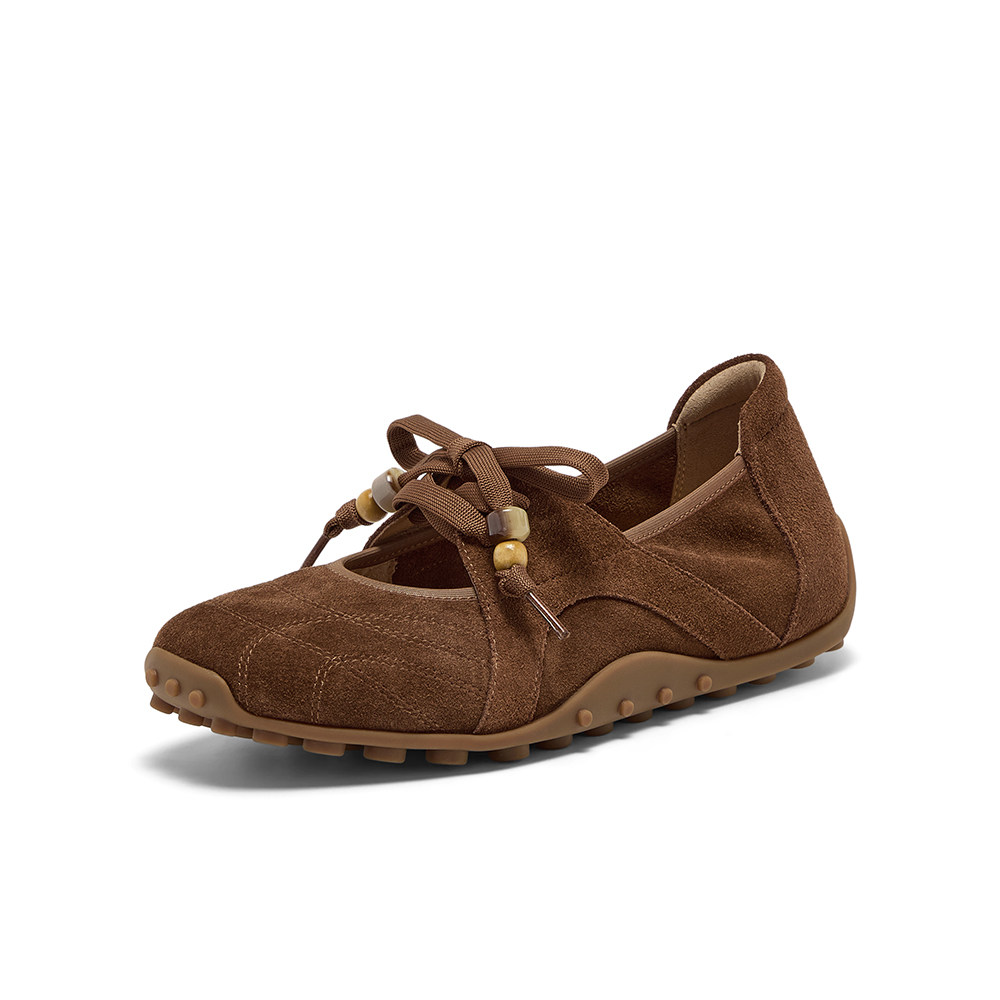 专柜正品拔佳2025秋季新款女鞋浅口豆豆底休闲玛丽珍单鞋ABI01CQ5,淘宝优惠券,粉丝福利购,淘宝优惠卷