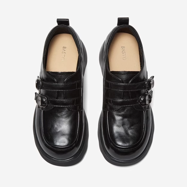 专柜正品百思图2025秋款女鞋牛皮学院风牛津鞋深口小皮鞋CS303CM5,淘宝优惠券,粉丝福利购,淘宝优惠卷