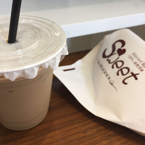 韩式咖啡厅INS风花边防漏纸咖啡奶茶杯口密封纸杯盖防漏装饰纸 - 图0