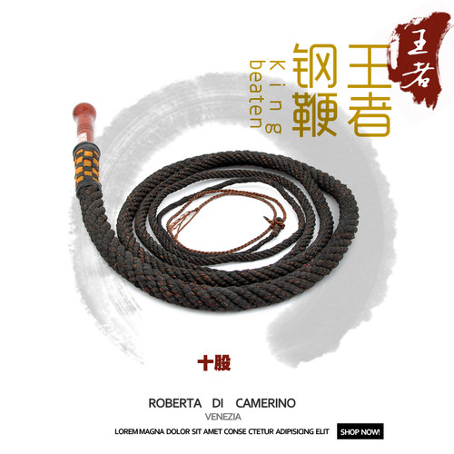 特价包邮 10股8股6股4股 健身响鞭中老年甩鞭鞭子尼龙橡胶线拧制 - 图3
