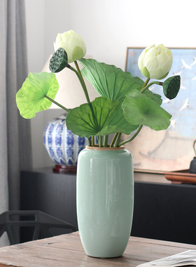 优雅宁静仿真花荷花仿真植物莲蓬