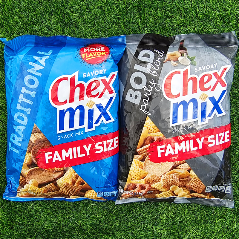 美国香脆饼香酥性饼干混合小吃办公室休闲零食CHEX MIX SNACK MIX - 图1