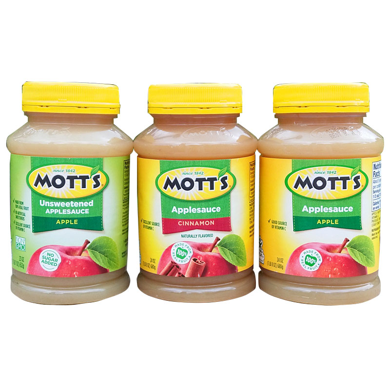 儿童宝宝辅食果酱苹果酱水果泥无添加含维生素 motts apple sauce - 图3