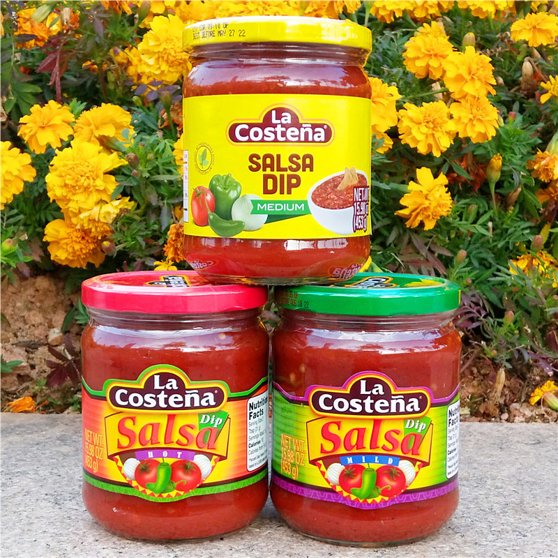 乐口泰休闲沾酱香脆玉米片蘸酱墨西哥莎莎酱LA COSTENA SALSA DIP-图0