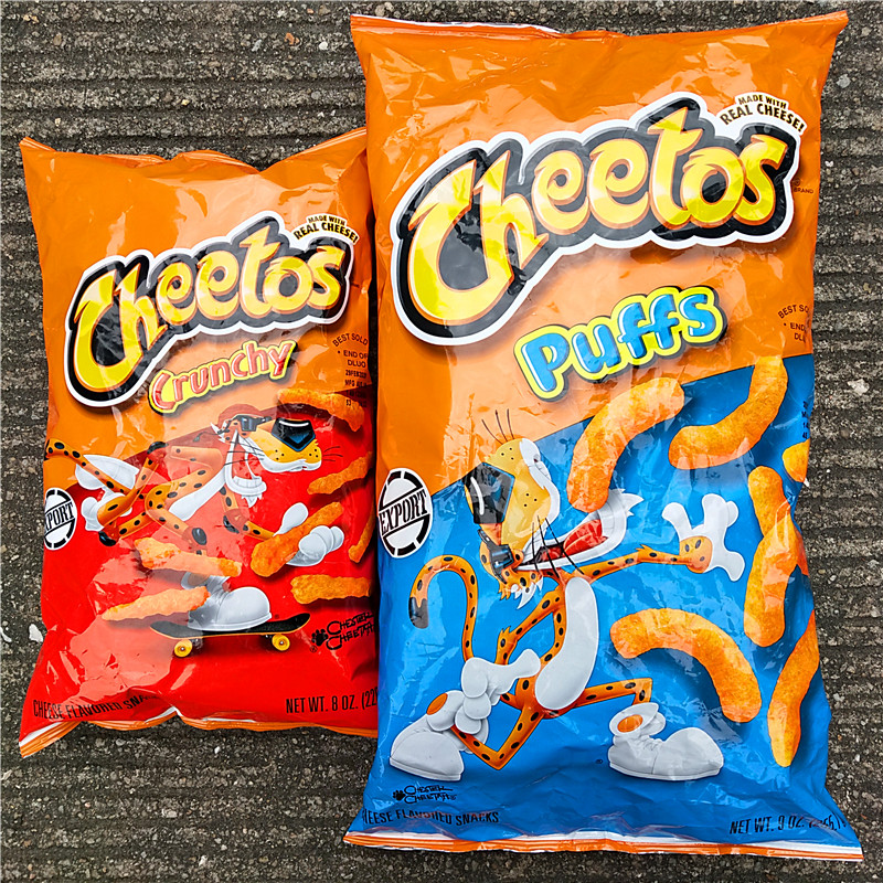 美国进口零食小吃奇多玉米棒芝士味粟米棒CHEETOS PUFFS CRUNCHY - 图0