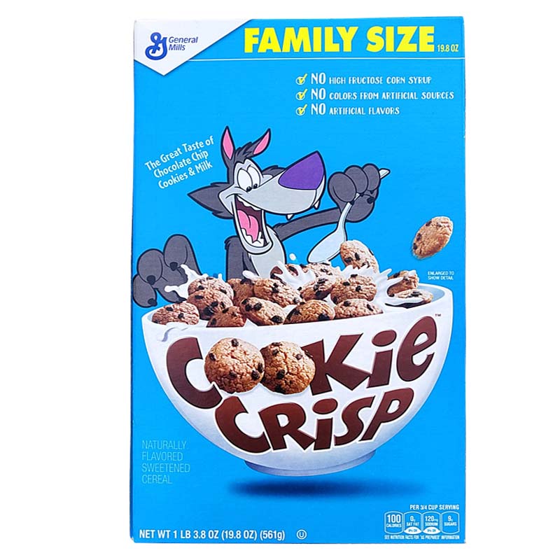 巧克力曲奇饼干冲泡早餐麦片general mills cookie crisp cereal - 图3