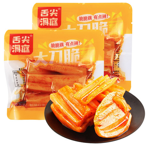 湖南特产舌尖洞庭香辣大刀萝卜干脆藕片黄瓜开胃酱腌菜麻辣下饭菜 - 图1