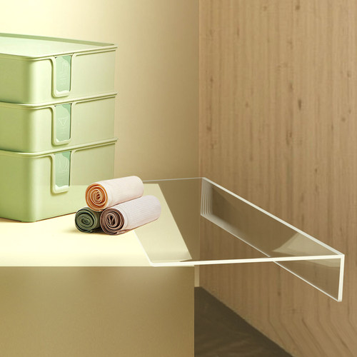 书桌子床头防掉落桌面缝隙挡板桌边垫板透明亚克力直角I型塑料板 - 图2