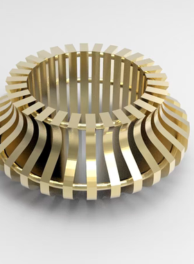 CHALLAN 原创设计【透光追迹】纯银镀金女士小众独特造型设计