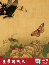 Large Weight Week Photos True 1: 1 Specialty ultra-clear restorework pen Flower bird landscape Chinese painting Classic Silk Roll