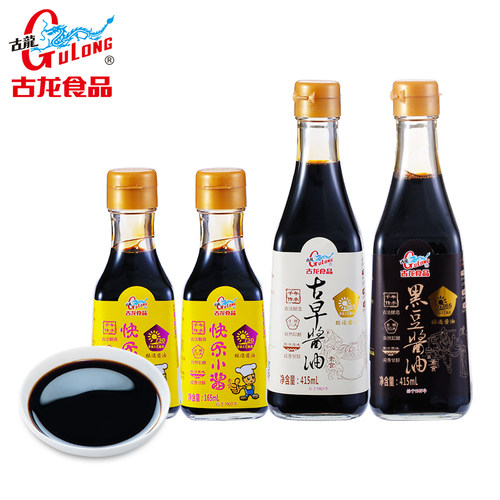 古龙食品黑豆生抽酱油非转基因大豆古法酿造海鲜酱油调味 - 图2