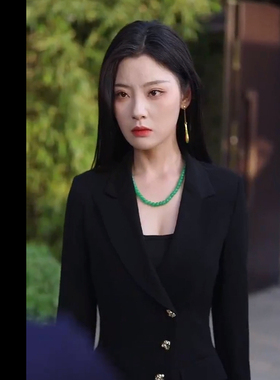 贵气富家千金风项链全珠小绿豆