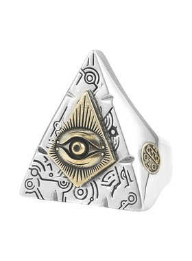 光明会全视之眼戒指霸气共济会