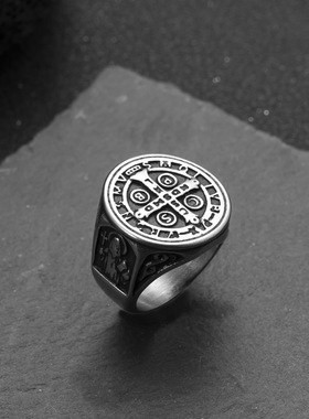 光明会全视之眼钛钢冷门男戒