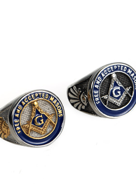 光明会全视之眼18K金戒指男款