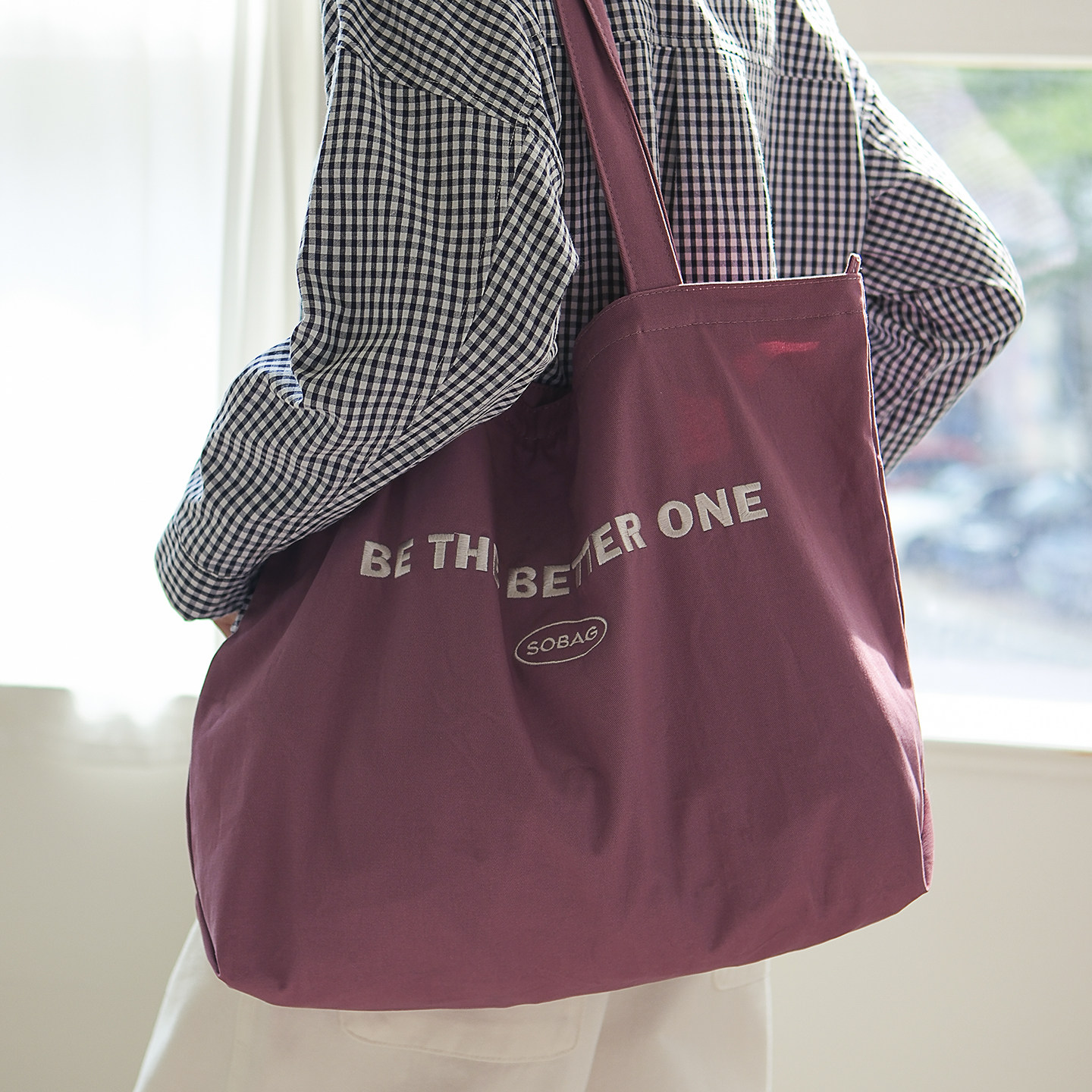 sobag秋冬百搭大容量带拉链单肩帆布包女文艺休闲ins通勤大托特包,淘宝优惠券,粉丝福利购,淘宝优惠卷