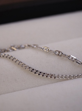 精工版s925银项链锁骨链