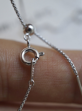 进口工艺纯银项链S925纯银送女友