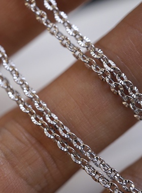 精工版新款S925银项链生日礼物diy配件