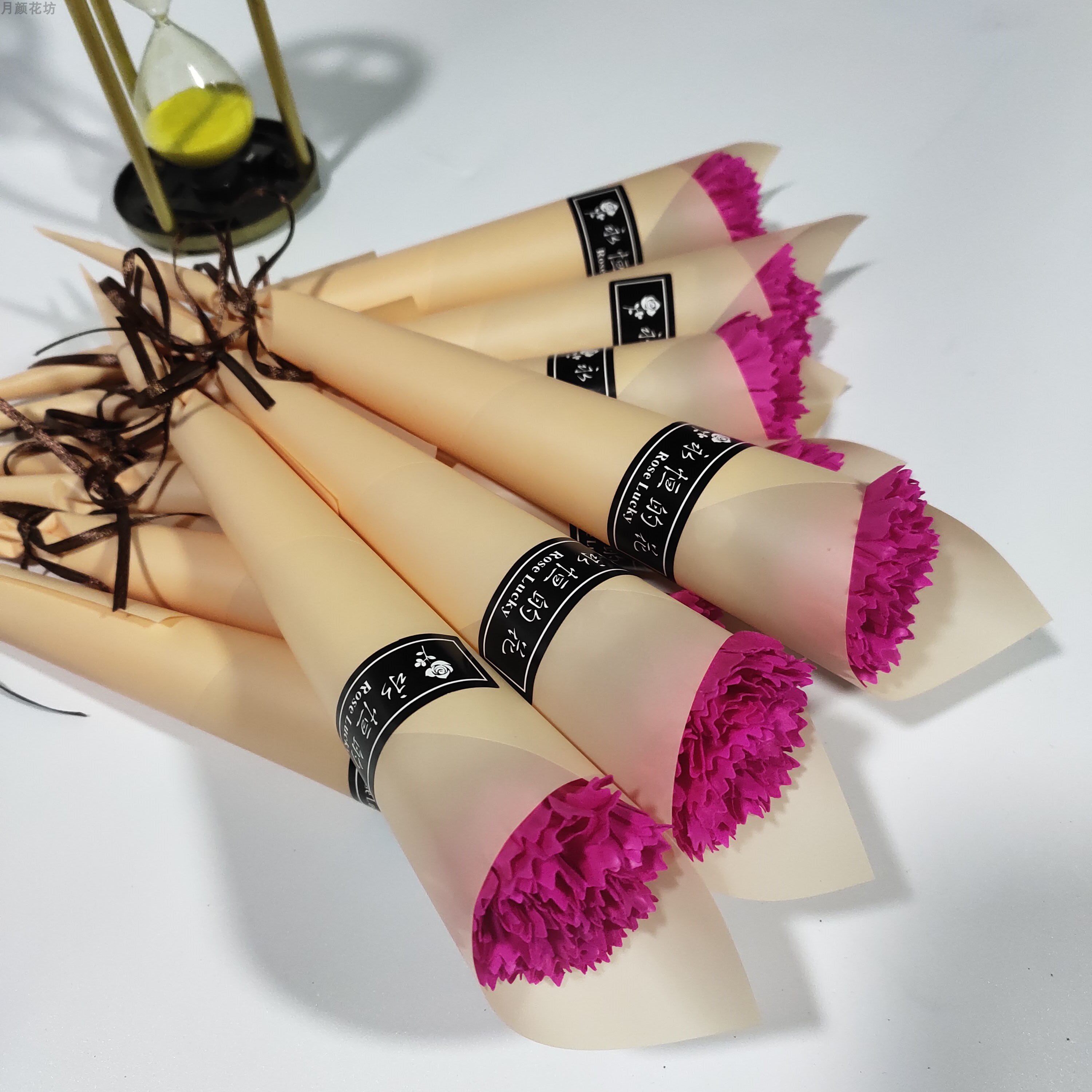 七夕情人节单支玫瑰香皂花假花儿童节教师节情人节仿真花