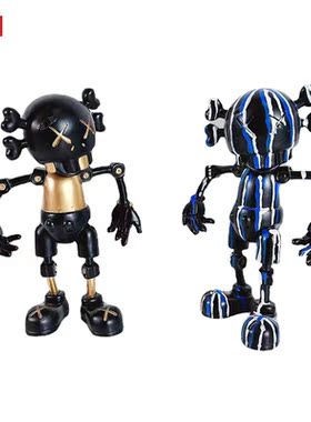 树脂卡通公仔机器人摆件潮玩摆设