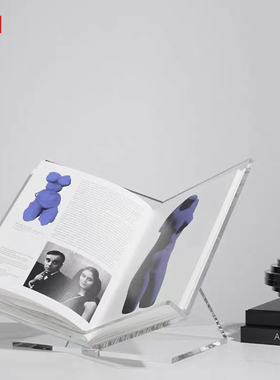 亚克力现代中式杂志书架书靠摆件