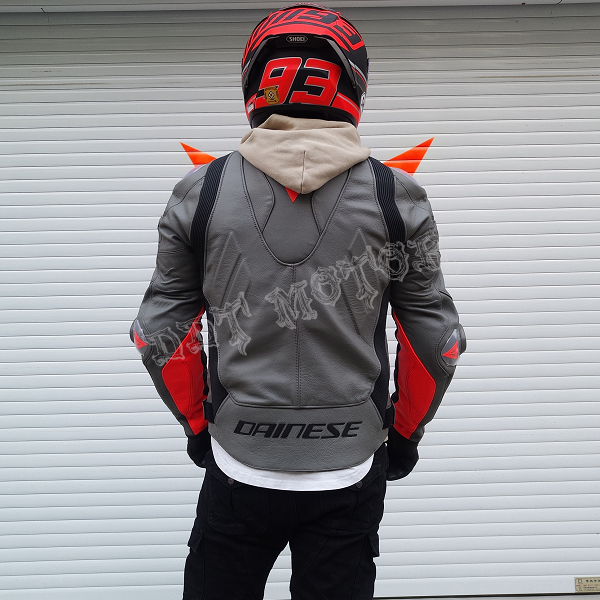 DDT丹尼斯 Dainese super race驼峰钛合金磨肘摩托机车防摔服皮衣 - 图3