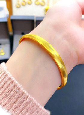 精品cnc猫眼手镯女立体素圈轻奢手环爆款时尚闪耀镯子送女友 礼物