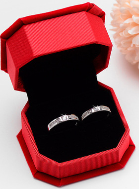 仿真钻戒指结婚交换对戒