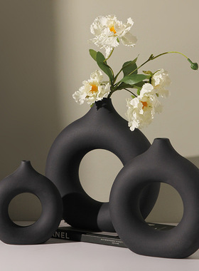 软装饰品摆件花瓶陶瓷贝汉美