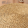 Handmade straw bay window Zen meditation style round meditation cushion