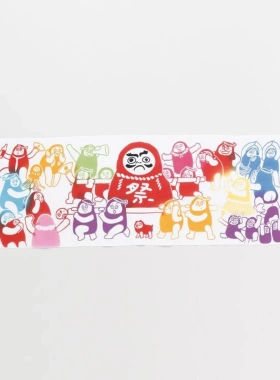 BLS本岸现货日本进口达摩节日庆祝注染工艺墙画布画家居室内装饰