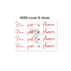 Flower-Armed Girl TATTOO x311 Red English Letter Tattoo Stickers Translation: After all hardships, happiness comes, 4 pieces per sheet