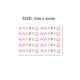 Girl with flowery arms 155 Hyuna style cute colorful wrist tattoo stickers HAPPY smiley face letters 10 pieces each