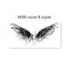 Dark chest angel collarbone tattoo sticker