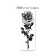 Flower Arm Girl Black Realistic Harajuku Tattoo Sticker Waterproof