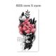 Flower Arm Girl Dark Leaves Arm Hand Drawn Tattoo Sticker
