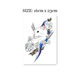 Flower Arm Girl TATTOO D4 Cute Cat Blue Starry Sky Flower Girl Tattoo Sticker