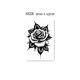 Flower Arm Girl TATTOO S124 Dark Style Black and White Rose Flowers Leaves Realistic Tattoo Sticker Tattoo Waterproof